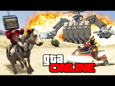 Видео: ОГРОМНЫЙ РОБОТ РАЗНЕС ЛОС-САНТОС В GTA 5 ONLINE - ЧИТЕРСКИЙ УГАР!