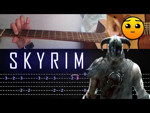 Видео: Как играть 'Skyrim' на гитаре [ТАБЫ] Fingerstyle