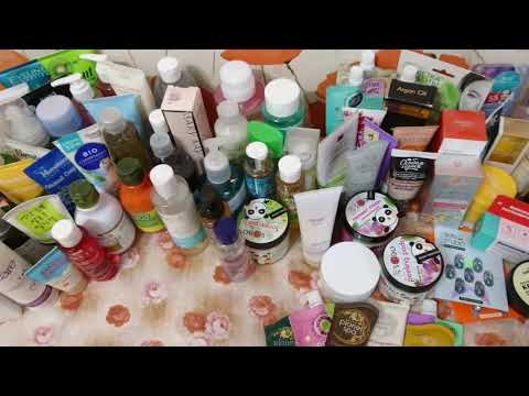 Видео: Запасы уходовой косметики/ ВСЁ ДЛЯ ЛИЦА/ 2 часть!