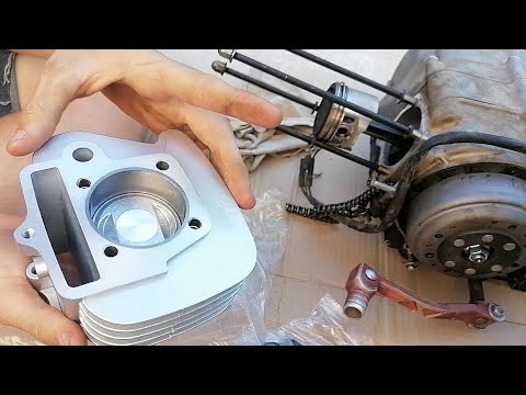 Видео: Замена цилиндро - поршневой группы на двигателе YX140