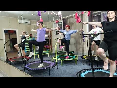 Видео: батут фитнес целая тренировка/ батут тренировка/