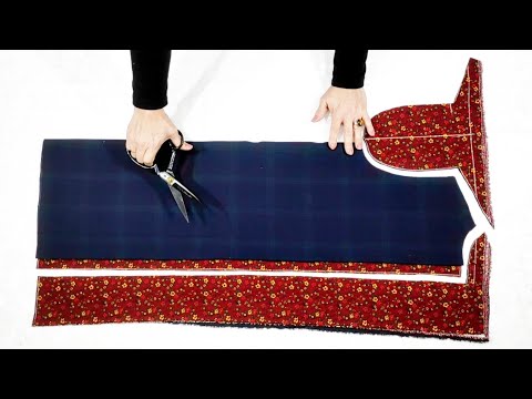 Видео: Подходит для любого размера!! Очень простой двухсторонний фланелевый жилет для раскроя и шитья