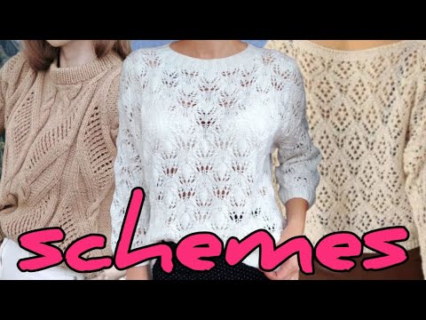 Видео: Дорогие свитеры + схемы вязания к ним. Expensive sweaters + knitting patterns for them.