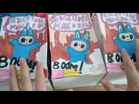 Видео: Распаковка лабубу 💐 Бумажние сквиши 💐