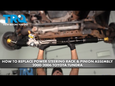 Видео: Как заменить реечный рулевой механизм с гидроусилителем руля в Toyota Tundra 2000-2006 гг.