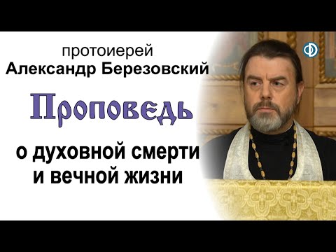 Видео: Проповедь о духовной смерти и вечной жизни (2020.11.06). Протоиерей Александр Березовский
