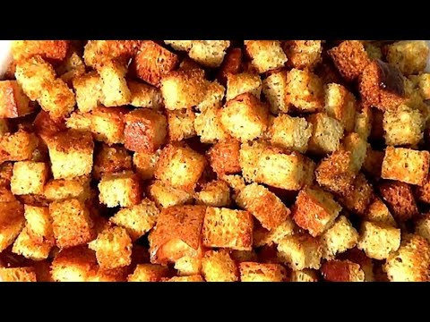 Видео: Наивкуснейшие сухарики  Проще не бывает Два способа