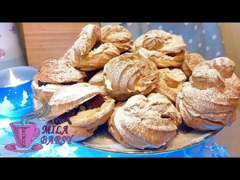 Видео: Профитроли / Эклеры рецепт | Homemade custard profiteroles recipe