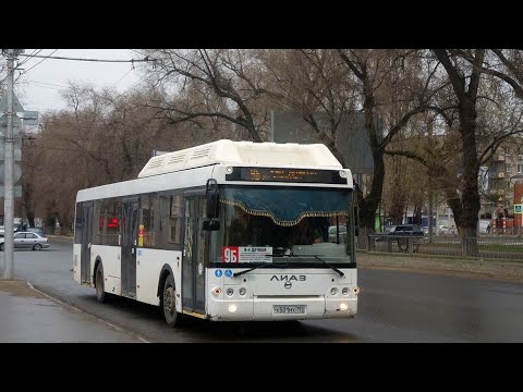 Видео: ЛиАЗ-5292.67 (CNG) Х501МХ797 Маршрут №9Б город Саратов 