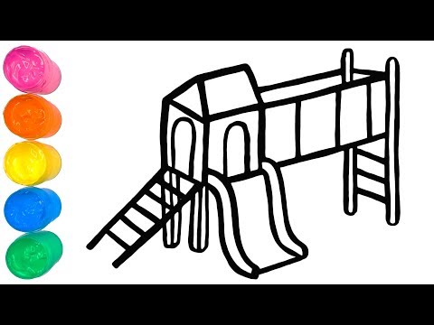 Видео: Дитячий майданчик - Розмальовка та малювання #24