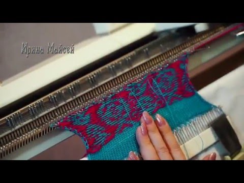 Видео: Способ закрепления протяжек на однофонтурном жаккарде.