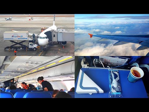 Видео: Перелёт Владивосток - Южно-Сахалинск. Airbus A319 а/к Аврора.