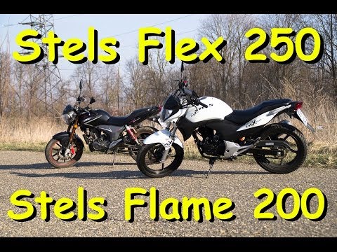 Видео: Обзор и тест-драйв китайских мотоциклов Stels Flex 250 и Stels Flame 200 [Moto Life]