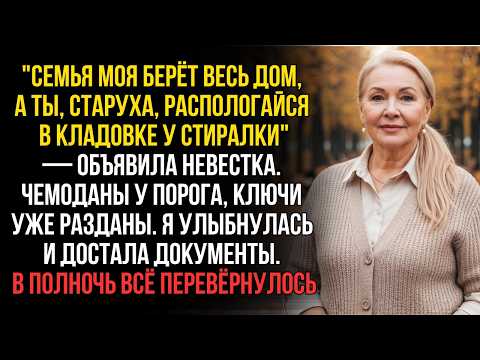 Видео: Невестка за ужином нагло раздала ключи от МОЕГО дома — но мой неожиданный ход с подмогой изменил всё