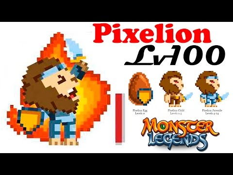 Видео: Pixelion Monster Legends - монстр на прокачку