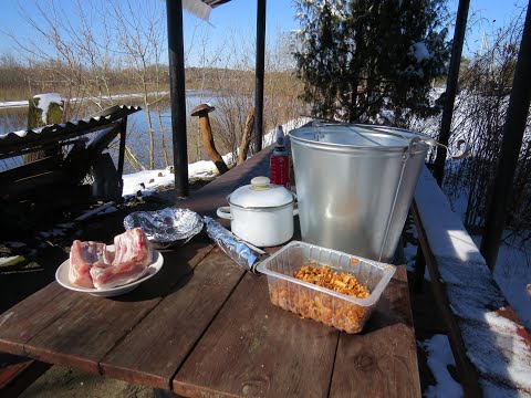 Видео: Припять. Весна. Отдых. Копчение вкуснятины!!!