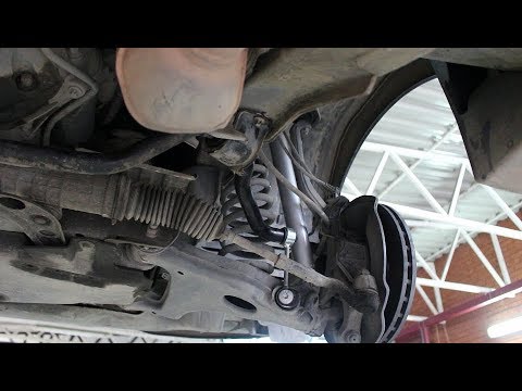 Видео: Замена втулок и стоек переднего стабилизатора на Mercedes Benz E Class W210 3,2 Мерседес Бенц 2000 г