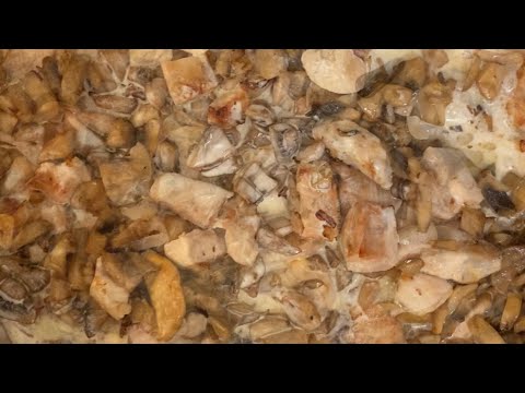 Видео: Жульен с курицей и грибами Chicken mushroom Julienne