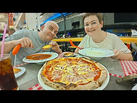 Видео: Мукбанг пойдём ПОЖРЕМ в Таиланде) ОГРОМНАЯ пицца в итальянском РЕСТОРАНЕ! ЛОПНЕМ но съедим) Паттайя