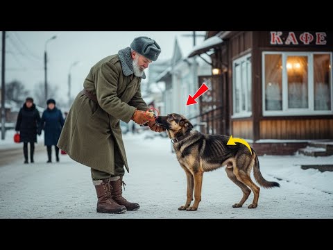 Видео: «Голодная собака посмотрела на старика, будто сказала: “Можно с тобой?” — его ответ растрогал всех»