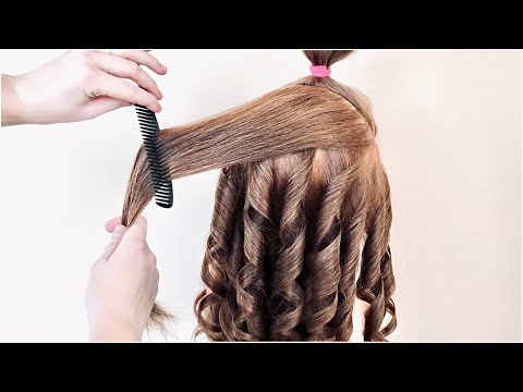 Видео: #Быстрые Прически с локонами на Новый год . Easy hairstyles for Wedding