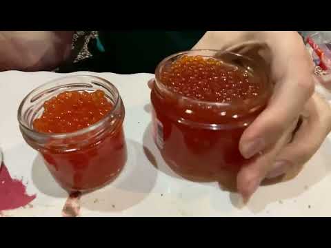 Видео: Красная икра, имитированная красная икра и икра минтая