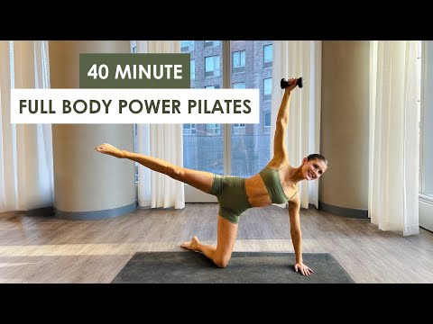 Видео: 40-минутная силовая тренировка пилатеса на всё тело с отягощениями | HIIT x Sculpt | Домашний пил...