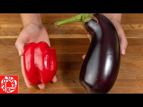 Видео: Таких вкусных баклажанов я еще не ела! Рецепт на миллион! Баклажаны с перцем