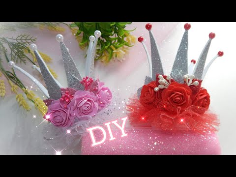 Видео: Новогодняя Корона из фоамирана/ОЧЕНЬ популярный ЗИМНИЙ аксессуар/ DIY New Year's Glitter Crown