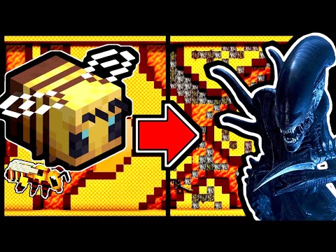 Видео: ЧУЖИЕ ЗАРАЗИЛИ УЛЕЙ ПЧЕЛ В МАЙНКРАФТ Чужой Чужие майнкрафт пчелы