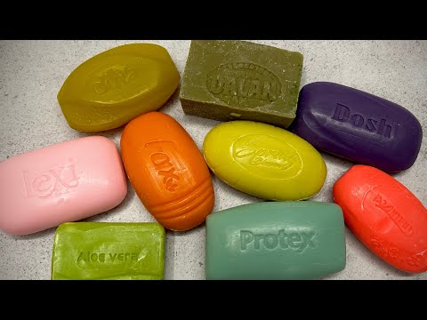 Видео: ASMR soap/ Dry soap cutting 💛💚💜❤️/ Резка сухого мыла