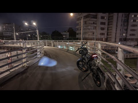 Видео: Ikingi S6 Pro стоит ли покупать для города? Тест фары ночью и погрузка в лифт.
