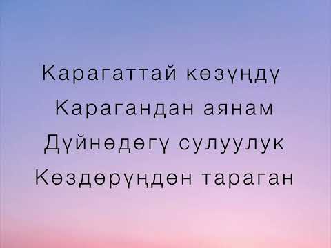 Видео: Ильяз Абдразаков - Сенин көзүң (текст)