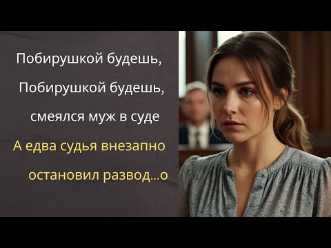 Видео: Побирушкой будешь, а я не подам! - смеялся муж в суде… А едва судья внезапно остановил развод…