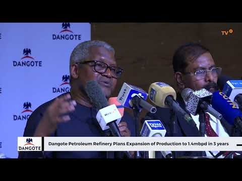 Видео: Нефтеперерабатывающий завод Данготе планирует расширение производства до 1,4 млн баррелей в сутки...