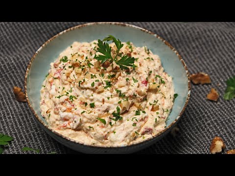 Видео: Невероятно вкусная закуска с греческим йогуртом и жареным перцем, которая понравится всем!