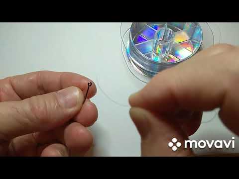 Видео: Привязываем крючек к леске/Узел клинч