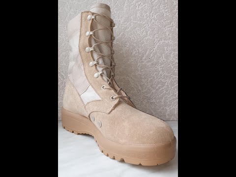 Видео: Ботинки армии США для жаркой погоды. Propper Army Combat Boots Hot Weather