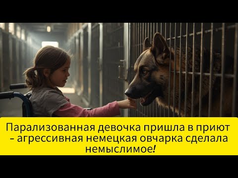 Видео: Парализованная девочка пришла в приют — агрессивная немецкая овчарка сделала немыслимое!