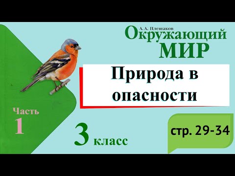 Видео: Природа в опасности. Окружающий мир. 3 класс, 1 часть. Учебник А. Плешаков стр. 29-34