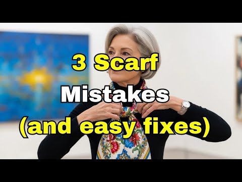 Видео: Почему вы считаете, что шарф вам не идет — 3 ошибки!