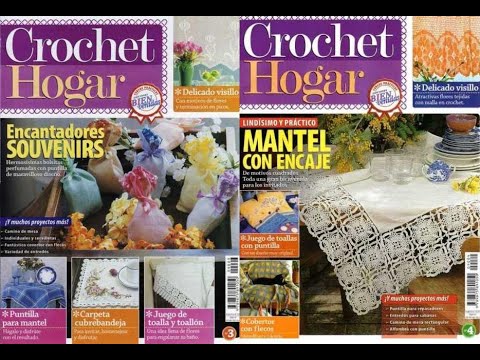 Видео: Crochet Hogar  №3  №4 Журнал із зразками португальською мовою
