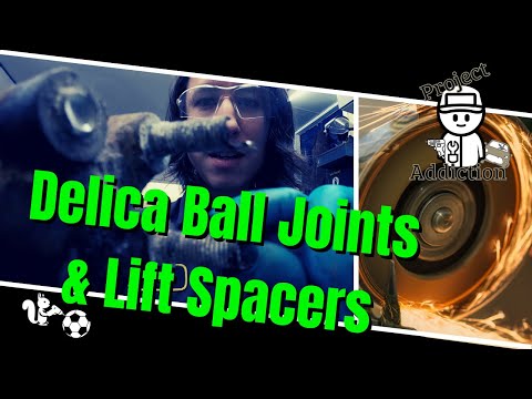 Видео: Замена верхнего шарового шарнира Mitsubishi Delica