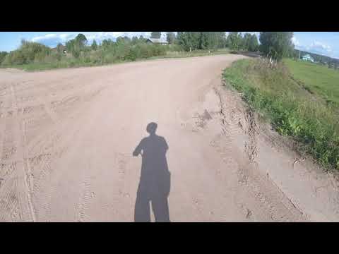 Видео: Trip through the Titovshina village. Прокат по деревне Титовщина