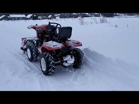 Видео: Митракс Т150. Зима 2022. Снегоротор в деле!