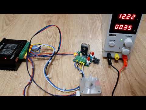 Видео: Работа простой схемы шагового двигателя