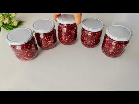 Видео: Таким образом я сохраняю гранаты свежими 12 месяцев. Это просто и вкусно.