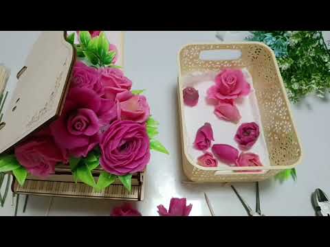 Видео: Мыловарение/ букет роз в рояле/🤗