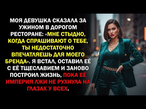 Видео: Моя девушка сказала за ужином в дорогом ресторане: «Мне стыдно, когда спрашивают о тебе, ты...