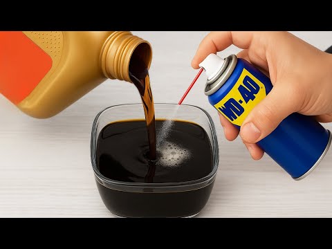 Видео: Смешайте WD-40 с отработанным моторным маслом и увидите, что произойдёт то, чего большинство людей д